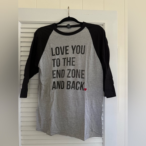 Football Raglan Tee 3/4” - Picture 1 of 7